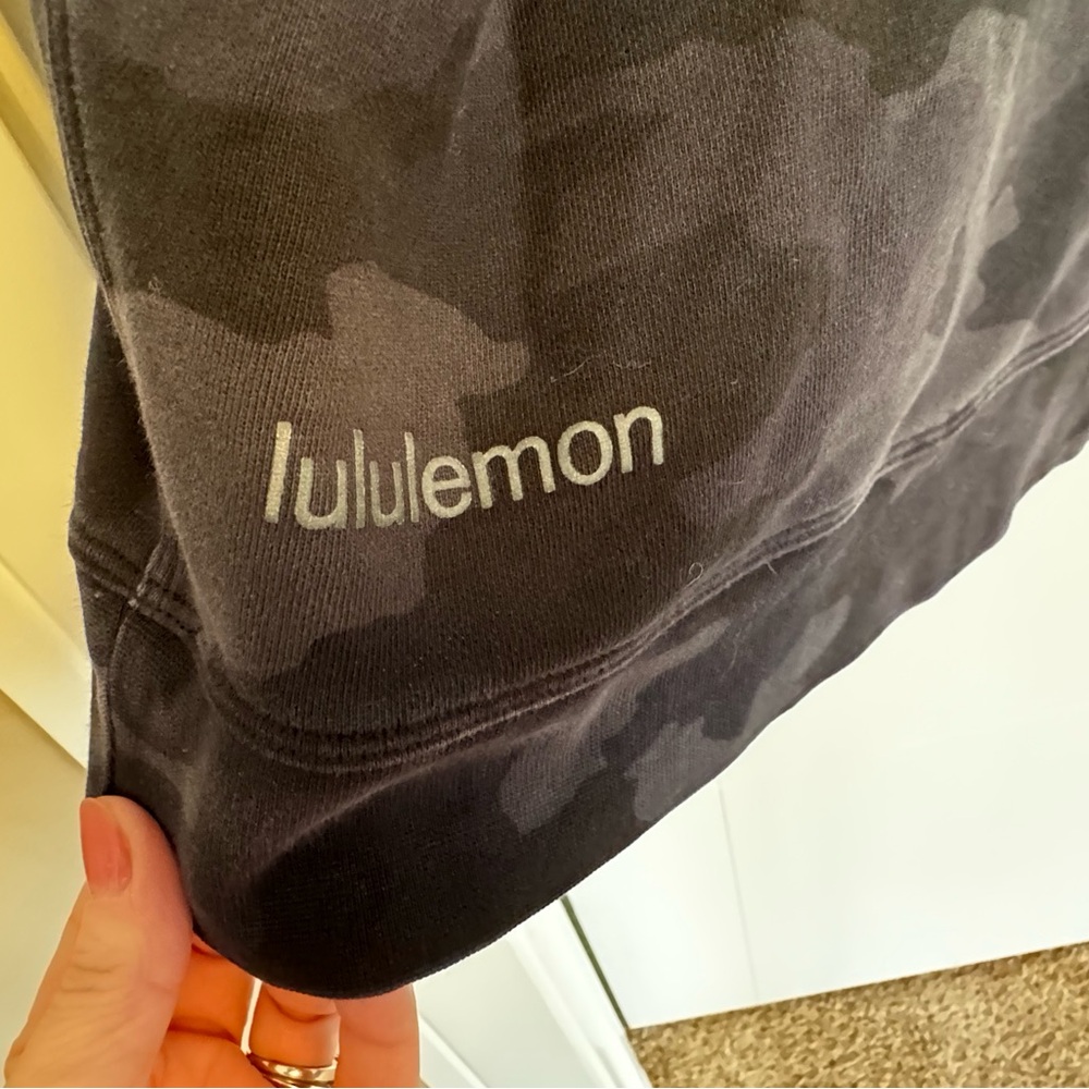 Lululemon oversized sweatshirt in grey camo